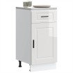 Mueble bajo de cocina porto alto brillo blanco